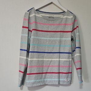 Talbots Multicolor Striped Top M